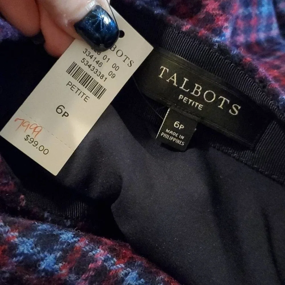Talbots faux wrap